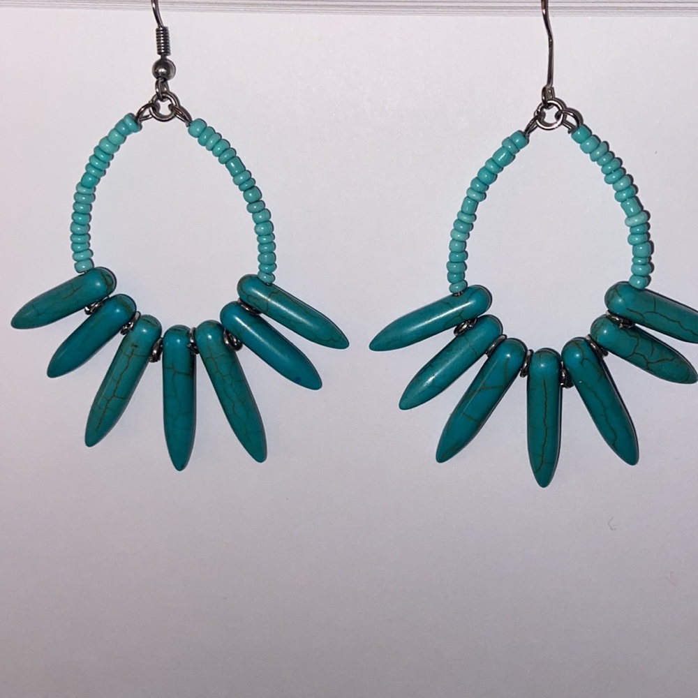 Turquoise & Silver Earrings